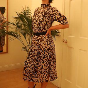 Satin Cheetah Dress from Zara